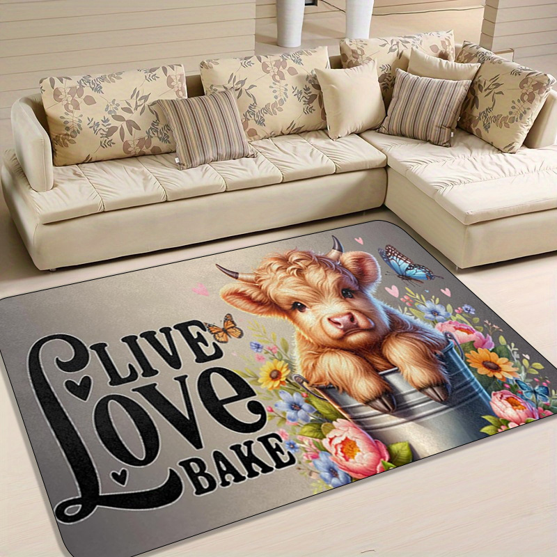 Kitchen Living Baking Mats - 1피스 라이브 러브 베이크 러그 –