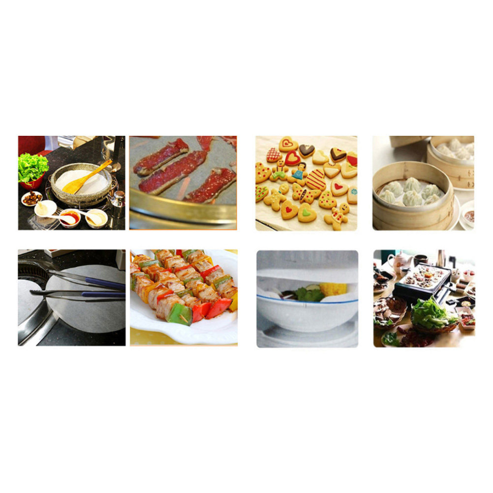 Kitchen Baking Paper - 50개입 바비큐 종이 논스틱 원형 베이킹