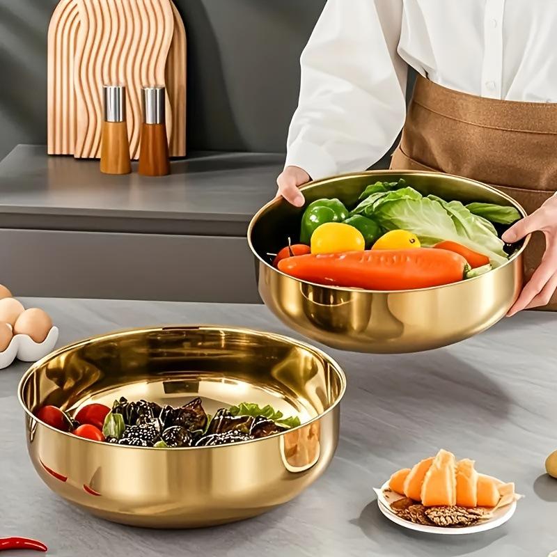 Commercial Kitchen For Baking - 새로운 스테인리스 스틸 믹싱볼(뚜껑 포함) -