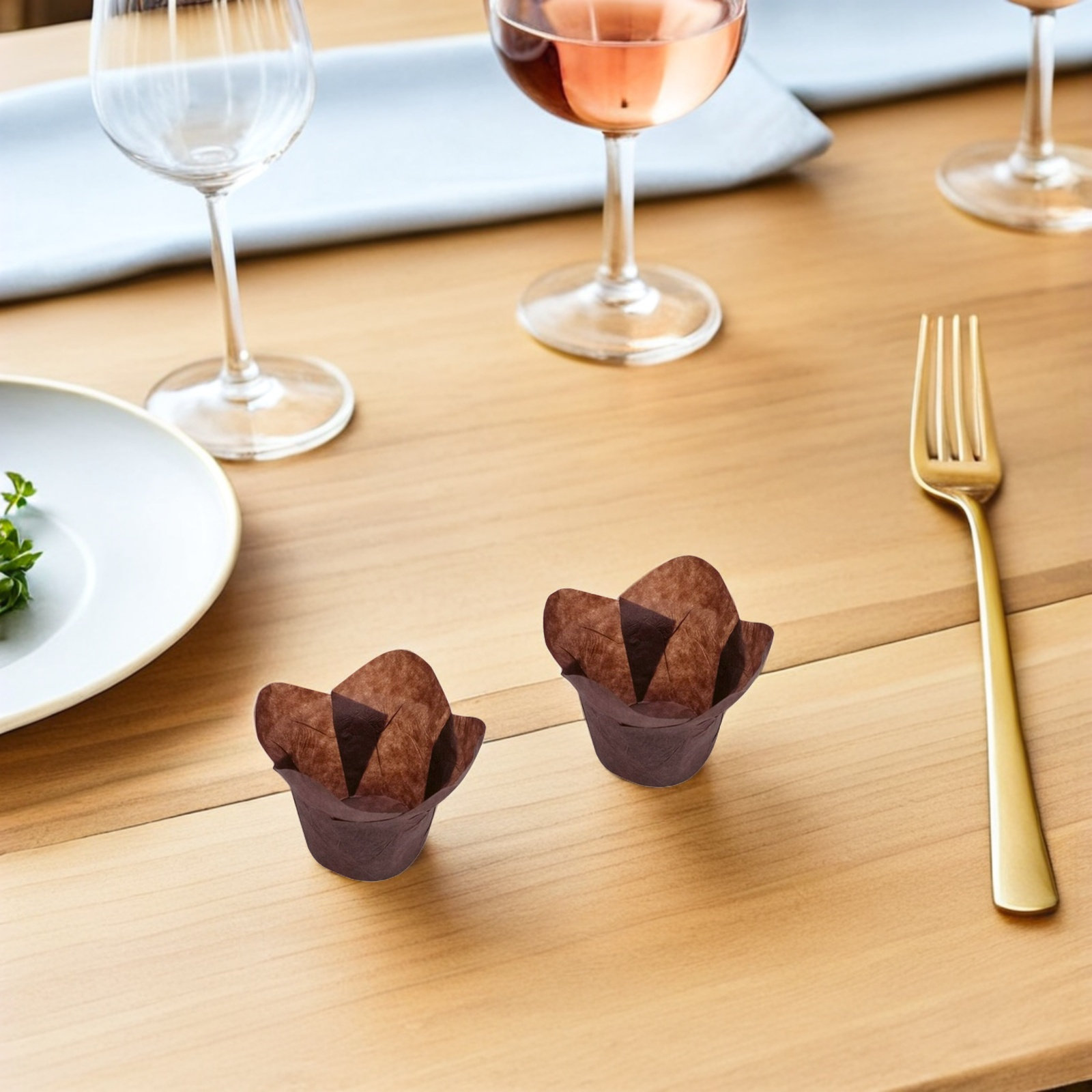 Kitchen Baking Paper - 200개입 로터스 스타일 베이킹 종이컵, 기름