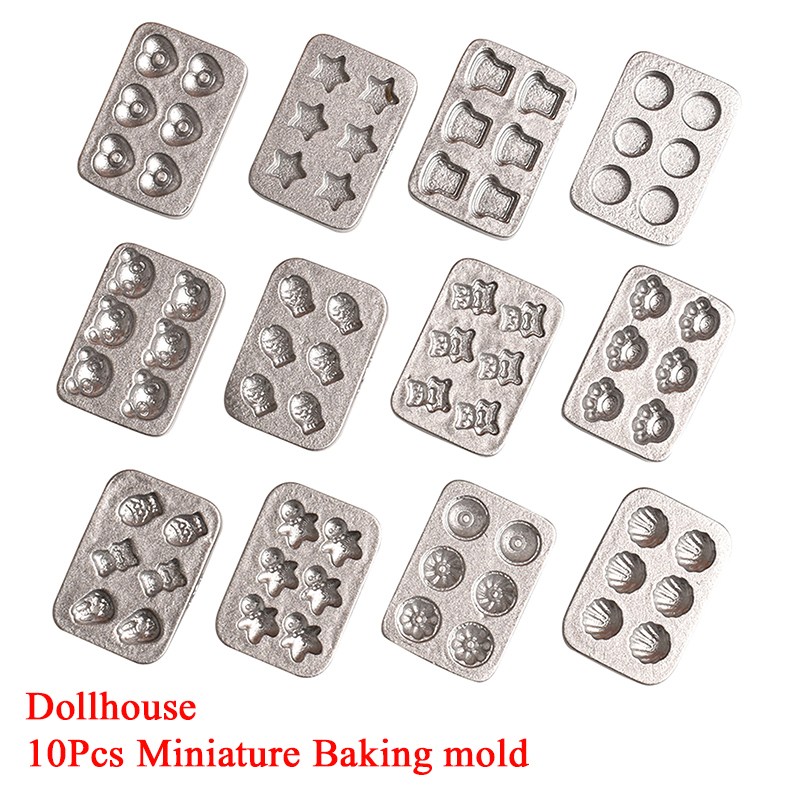 Kitchen Baking Decor - 10개 인형 집 미니어처 미니 케이크