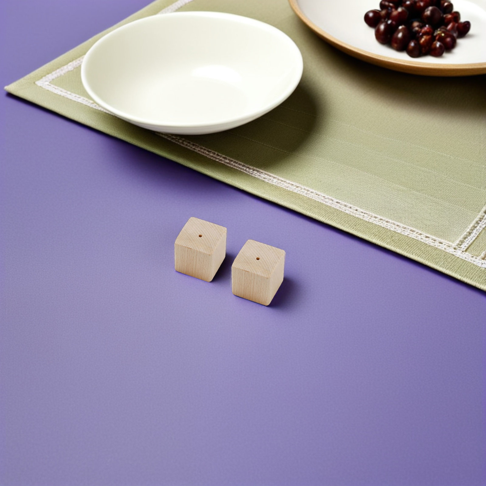 Kitchen Baking Decor - 2개입 나무 꽃 모양 네일 베이스,
