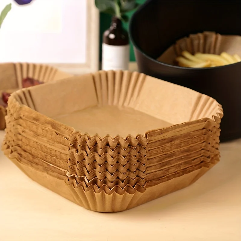 Kitchen Baking Paper - 30/50 팩 에어 프라이어 종이 사각