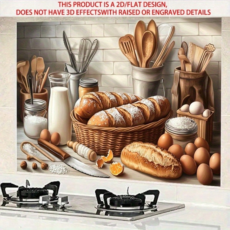 Kitchen Baking Cabinet - 2D 자가 접착 PVC 벽 데칼