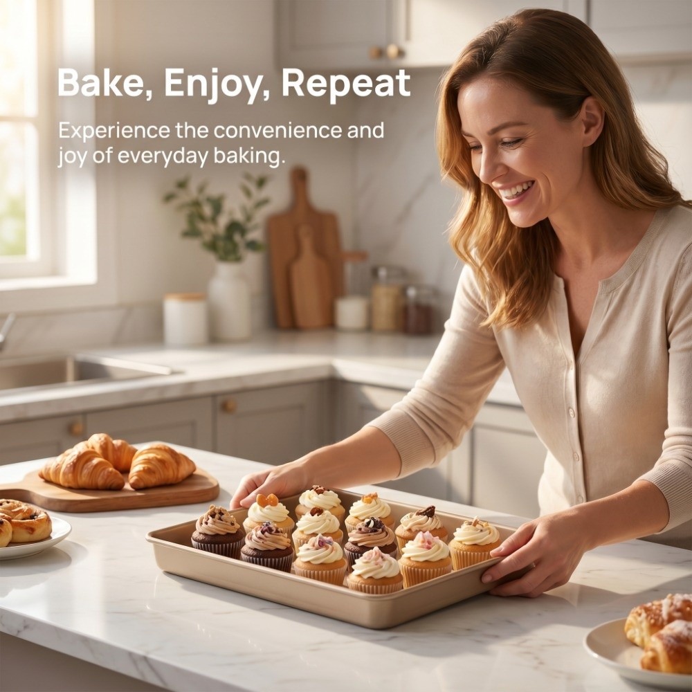 내구성 있는 탄소강 스틸 시트 팬 논스틱 롤드 엣지 베 - Kitchen Grade Baking Sheet 리뷰 및 가격