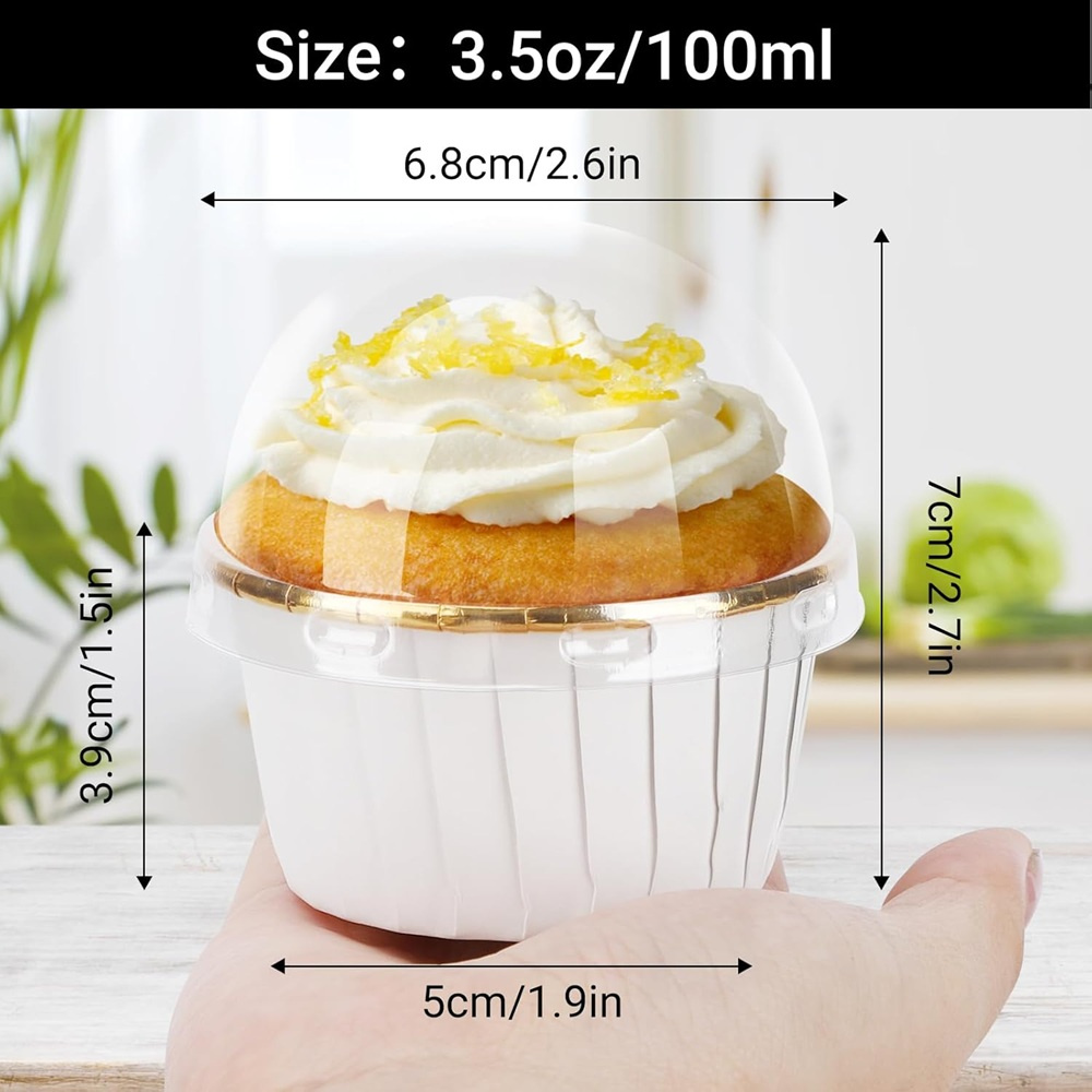 50개 머핀 컵 종이 컵케이크 래퍼 베이킹 컵 케이스  - Kitchen Baking Paper 리뷰 및 가격