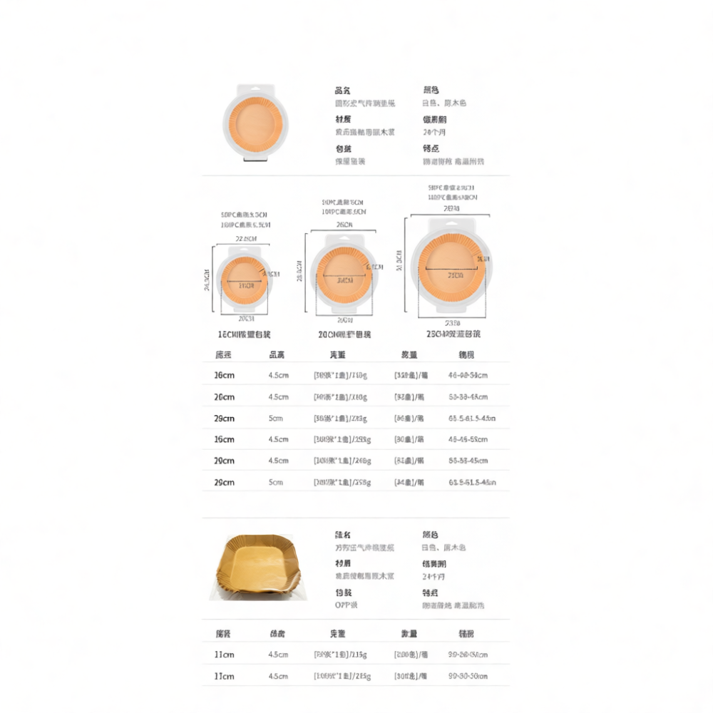 친환경 에어프라이어 라이너 일회용 유산지 베이킹 시트  - Kitchen Grade Baking Sheet 리뷰 및 가격