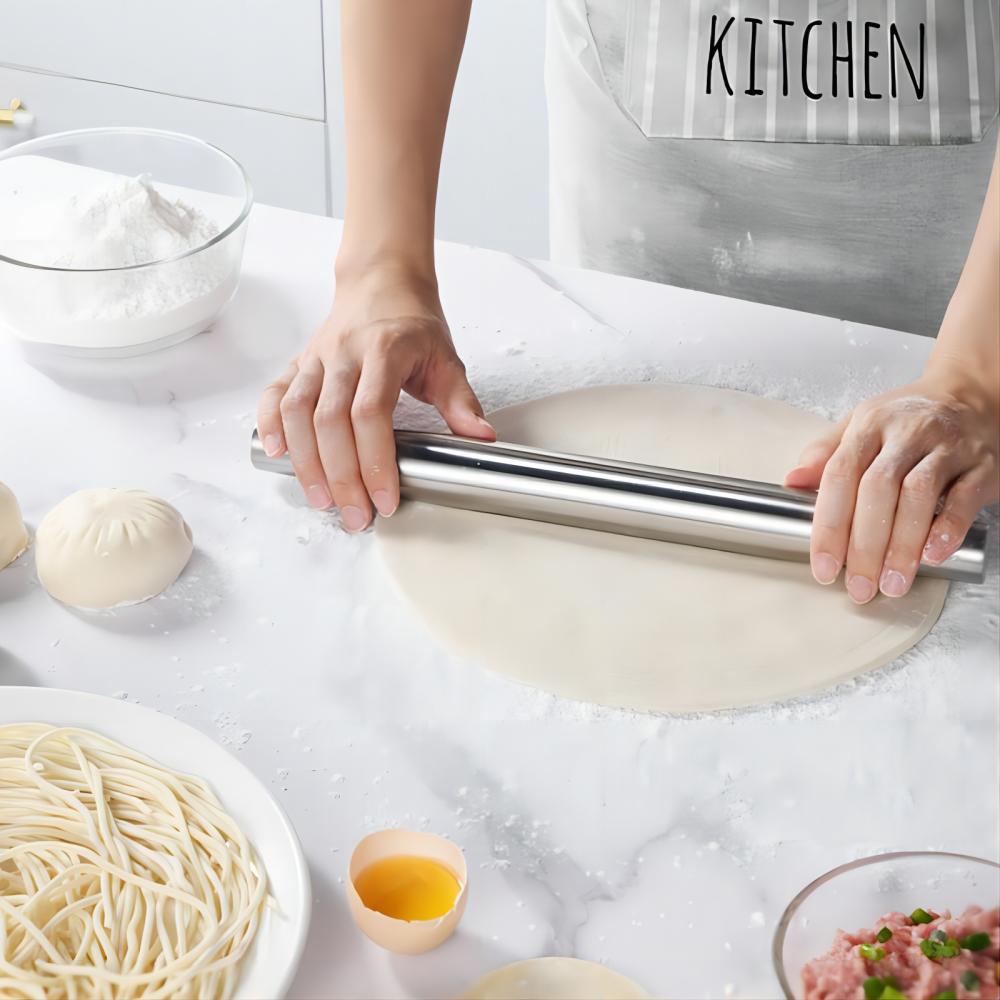 스테인레스 스틸 롤링 핀 베이킹 빵 과자 롤러 비 스틱 - Kitchen Roller Baking 리뷰 및 가격