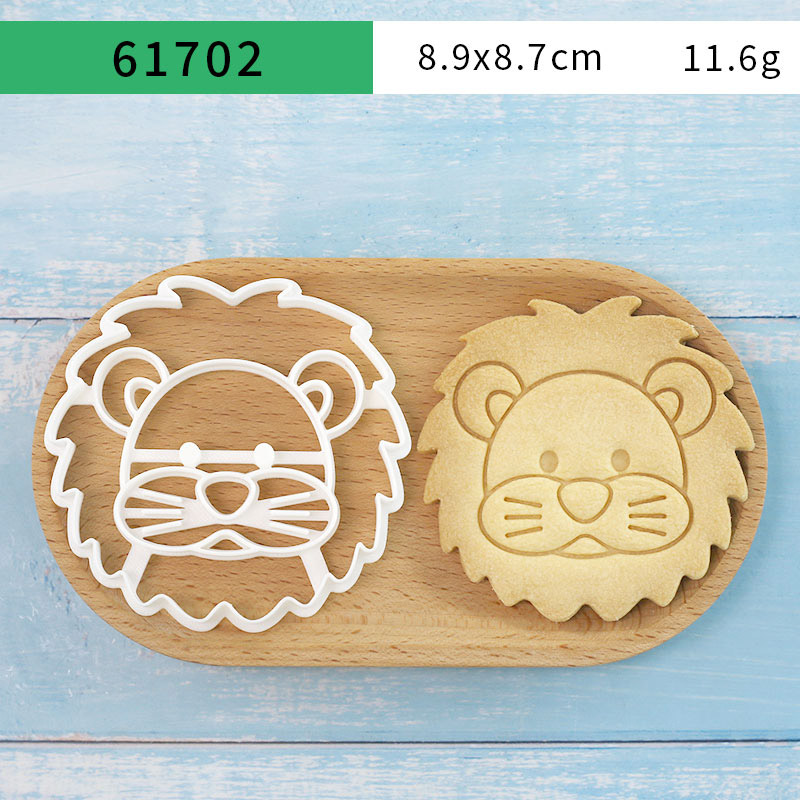 4개 동물 쿠키 커터 세트 3D 귀여운 사자 호랑이 기 - Kitchen Appliances For Baking 리뷰 및 가격