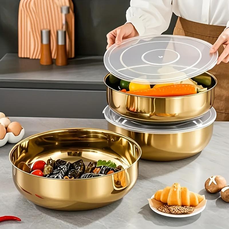 새로운 스테인리스 스틸 믹싱볼(뚜껑 포함) - 베이킹, - Commercial Kitchen For Baking 리뷰 및 가격