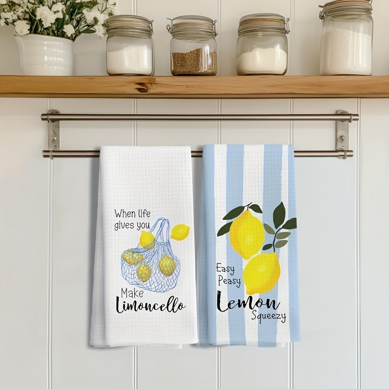 2개, 레몬 메쉬 주방 타월, 40Cm*60Cm 타월  - Kitchen Baking Decor 리뷰 및 가격